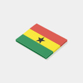 Ghana-Flagge Post-it Klebezettel (angewinkelt)
