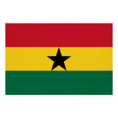 Ghana-Flagge Poster (Vorderseite)