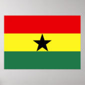 Ghana-Flagge Poster (Vorne)