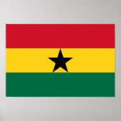 Ghana-Flagge Poster (Vorne)