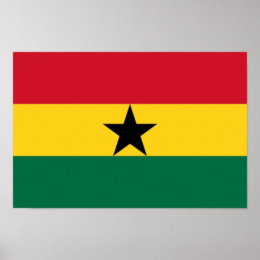 Ghana-Flagge Poster (Vorne)