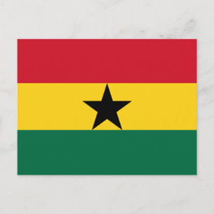 Ghana-Flagge Postkarte