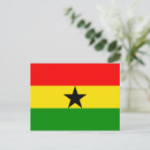 Ghana-Flagge Postkarte (Stehend Vorderseite)