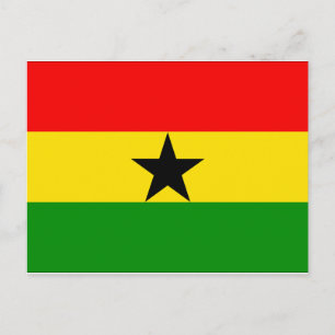 Ghana-Flagge Postkarte