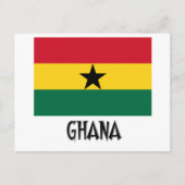 Ghana-Flagge Postkarte (Vorderseite)