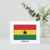 Ghana-Flagge Postkarte (Stehend Vorderseite)