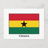 Ghana-Flagge Postkarte (Vorderseite)