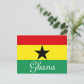 Ghana-Flagge Postkarte (Stehend Vorderseite)