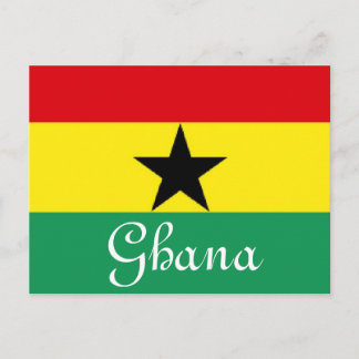 Ghana-Flagge Postkarte