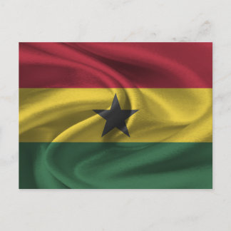 Ghana-Flagge Postkarte