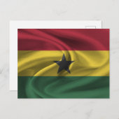 Ghana-Flagge Postkarte (Vorne/Hinten)
