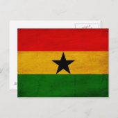 Ghana-Flagge Postkarte (Vorne/Hinten)