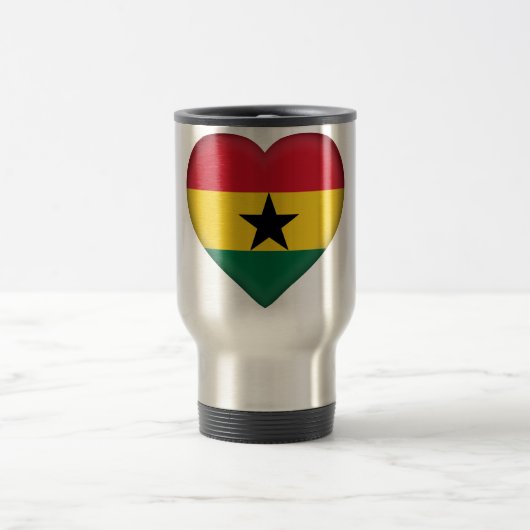Ghana-Flagge Reisebecher (Mittel)
