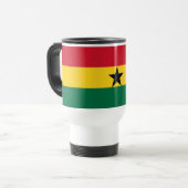 Ghana-Flagge Reisebecher (Vorderseite Links)