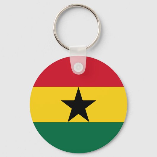 Ghana-Flagge Schlüsselanhänger (Vorderseite)