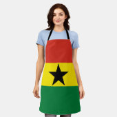 Ghana-Flagge Schürze (Getragen)