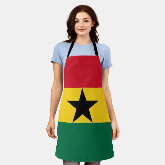 Ghana-Flagge Schürze (Getragen)
