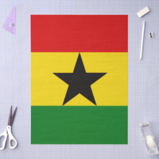 Ghana-Flagge  Seidenpapier