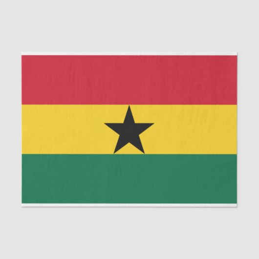 Ghana-Flagge Seidenpapier (Vorderseite)