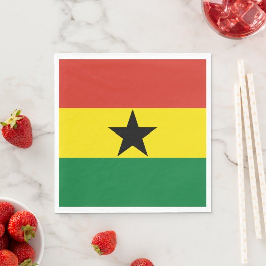 Ghana-Flagge Serviette (Beispiel)