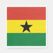Ghana-Flagge Serviette (Vorderseite)