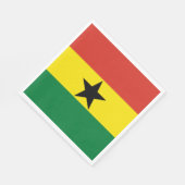 Ghana-Flagge Serviette (Ecke)