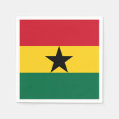 Ghana-Flagge Serviette (Vorderseite)