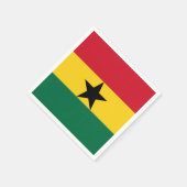 Ghana-Flagge Serviette (Ecke)