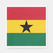 Ghana-Flagge Serviette (Vorderseite)