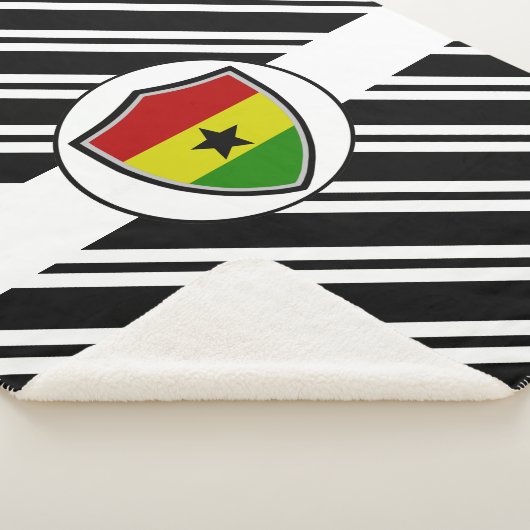 Ghana-Flagge Sherpadecke (3/4)