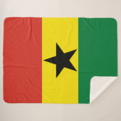Ghana-Flagge Sherpadecke (Vorderseite (Horizontal))