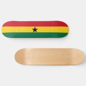 Ghana-Flagge Skateboard (Horizontal)