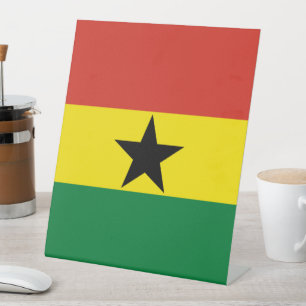 Ghana-Flagge Sockelschild