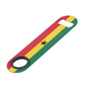 Ghana-Flagge Speed Flaschenöffner (Vorderseite Schrägansicht)
