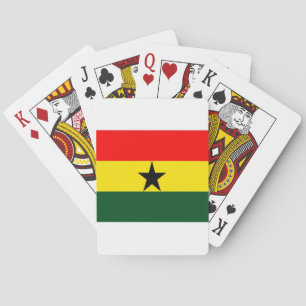Ghana-Flagge Spielkarten