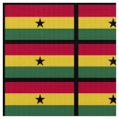 Ghana-Flagge Stoff (Nahaufnahme)