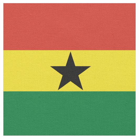 Ghana-Flagge Stoff (Nahaufnahme)