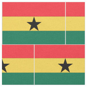 Ghana-Flagge Stoff
