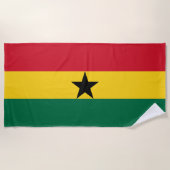 Ghana-Flagge Strandtuch (Vorderseite)