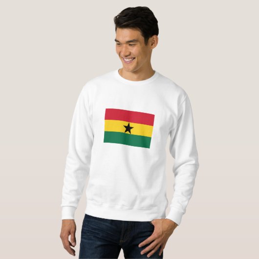 Ghana-Flagge Sweatshirt (Vorne ganz)