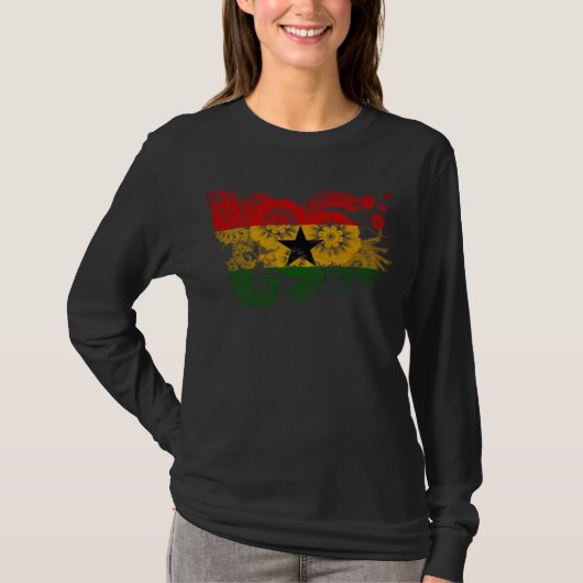 Ghana-Flagge T-Shirt (Vorderseite)