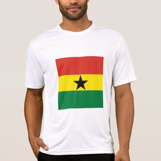 Ghana-Flagge T-Shirt (Vorderseite)