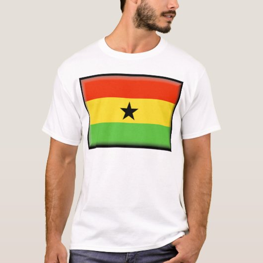 Ghana-Flagge T-Shirt (Vorderseite)