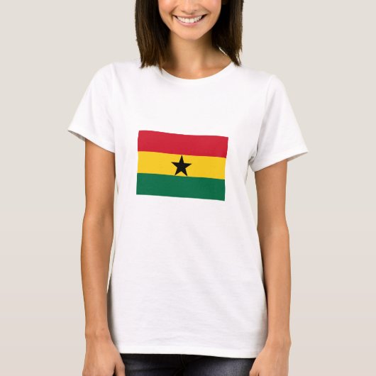 Ghana-Flagge T-Shirt (Vorderseite)