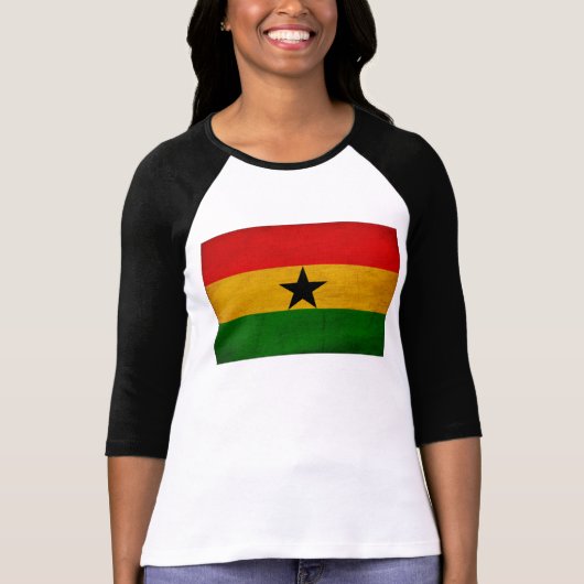 Ghana-Flagge T-Shirt (Vorderseite)