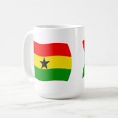 Ghana-Flagge Tasse (Vorderseite Links)
