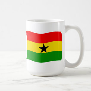 Ghana-Flagge Tasse