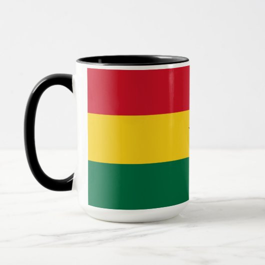 Ghana-Flagge Tasse (Links)