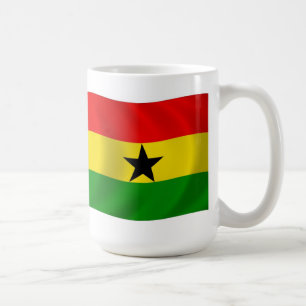 Ghana-Flagge Tasse