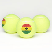 Ghana-Flagge Tennisbälle (Multi)